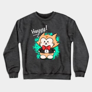 Cat in Tux Crewneck Sweatshirt